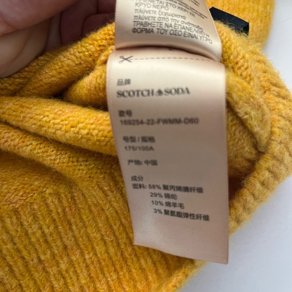 Scotch & Soda Men's Mustard Crewneck Sweater - Picture 2 of 14